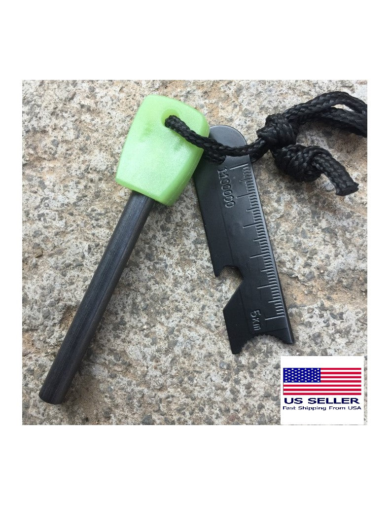 Flint Emergency Camping Fire Starter Glow in the Dark Handle