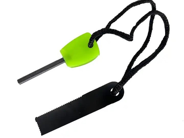 2 Pack Fire Starter, 3/16 Inch x 1.5-inch Waterproof Fire Steel, Ferro Rod