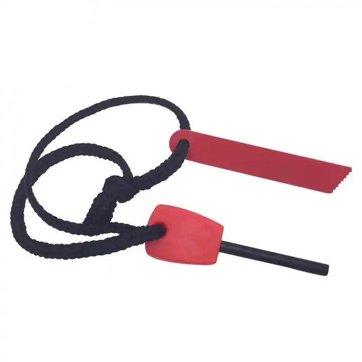 2 Pack Fire Starter, 3/16 Inch x 1.5-inch Waterproof Fire Steel, Ferro Rod