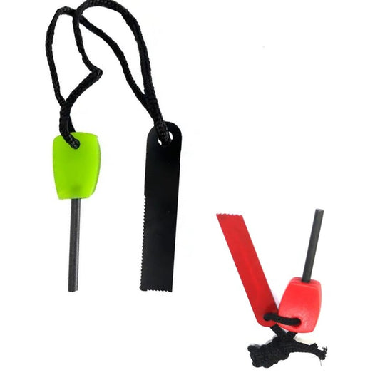 2 Pack Fire Starter, 3/16 Inch x 1.5-inch Waterproof Fire Steel, Ferro Rod