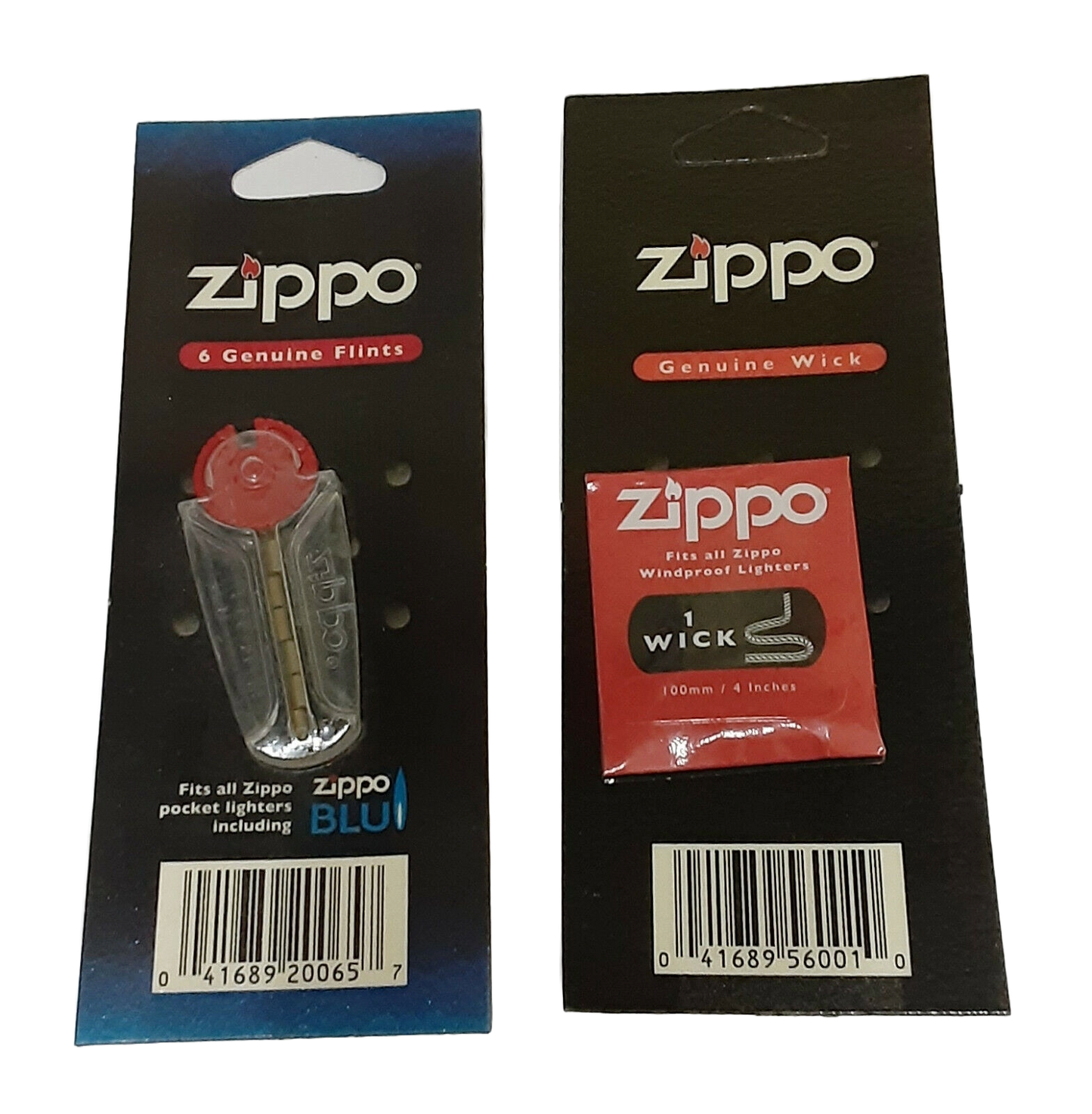 Genuine Zippo Lighter Flint and Zippo Lighter Wick Combo.