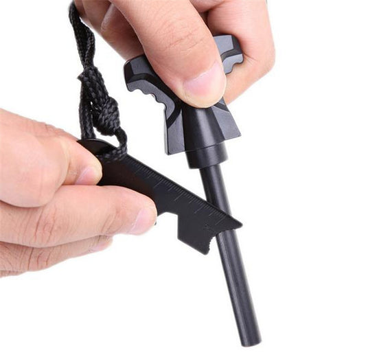 Fire Starter Flint Steel Striker Ferro Rod Waterproof Firesteel Camping Lighter