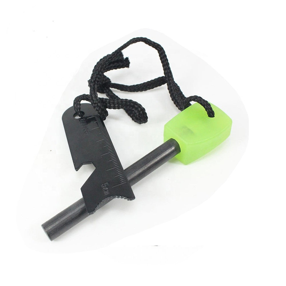 Flint Emergency Camping Fire Starter Bright Green Easy to See Handle
