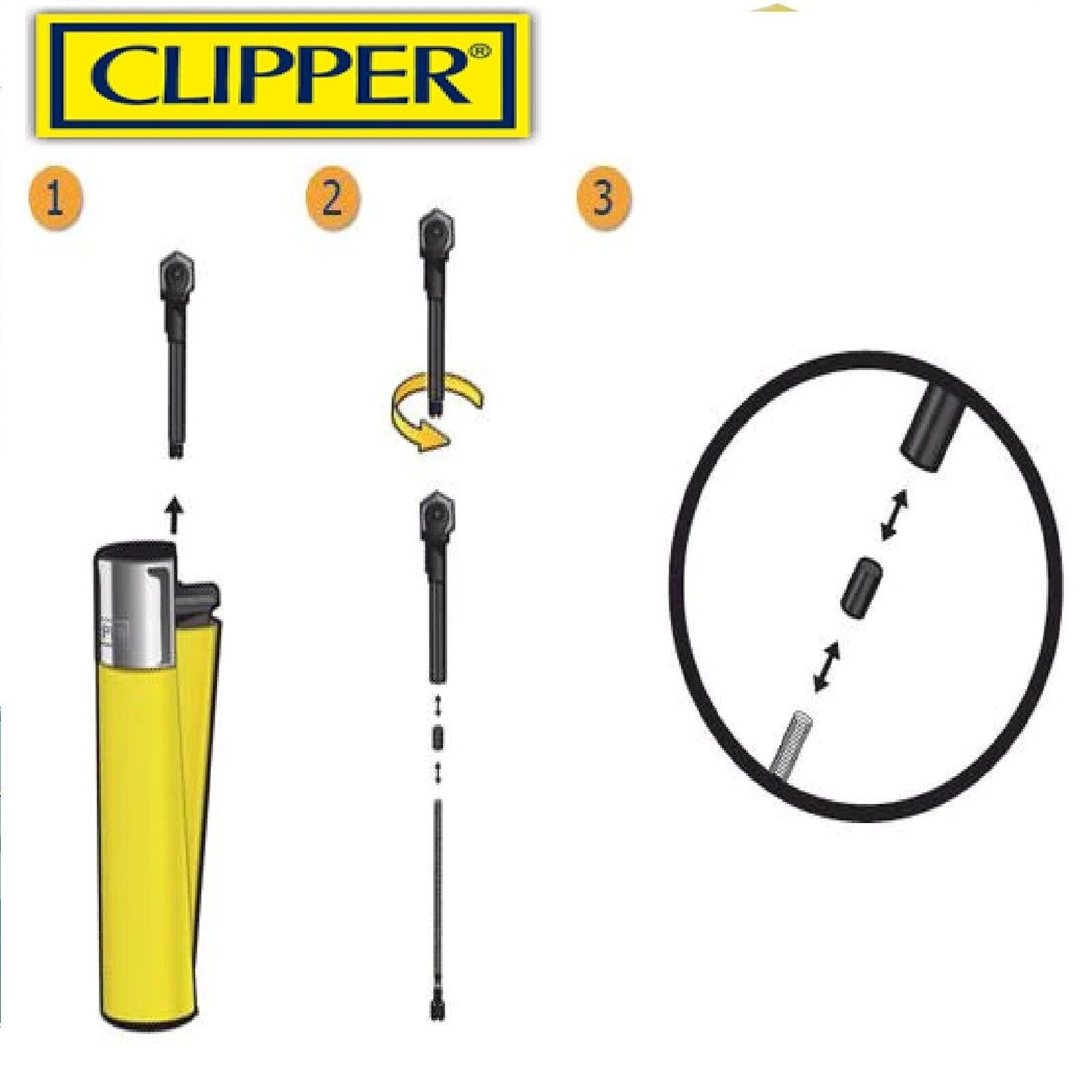 Clipper Lighter Flint 1 Box, 12 Pack, 3PCS Per Pack Flint Barrel Replacement Wheel