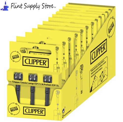 Clipper Lighter Flint 1 Box, 12 Pack, 3PCS Per Pack Flint Barrel Replacement Wheel