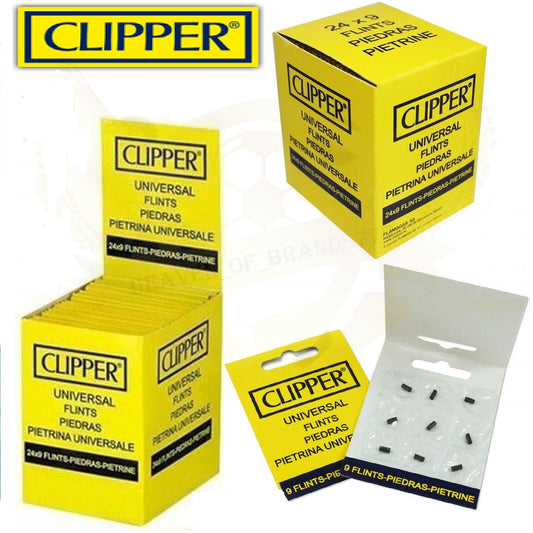 Authentic CLIPPER Replacement Lighter Flint 24 Pack 216 Flints For Zippo & more